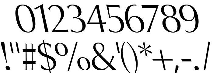 Oregon LDO Book Sinistral Font OTHER CHARS