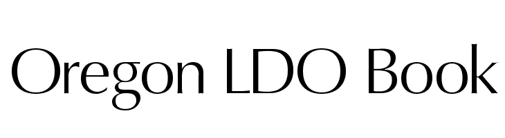 Oregon LDO Book Fonte