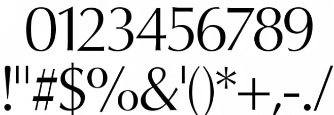 Oregon LDO Book Font OTHER CHARS