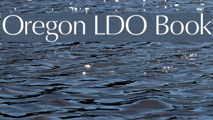 Oregon LDO Book Fonte examples