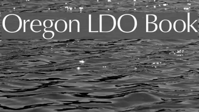 Oregon LDO Book Font examples