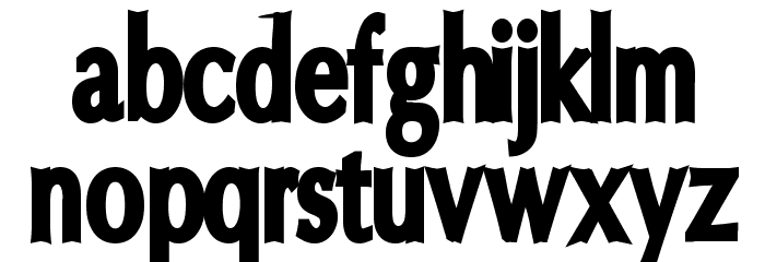Oregon LDO Condensed Black Font LOWERCASE