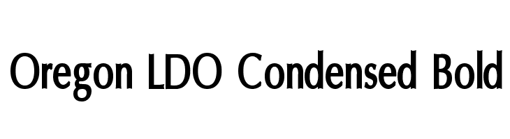 Oregon LDO Condensed Bold  Frei Schriftart Herunterladen