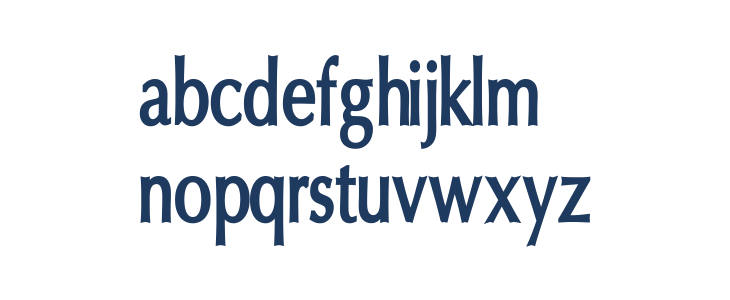 Oregon LDO Condensed Bold Lowercase