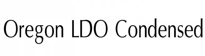 Oregon LDO Condensed  免费字体下载