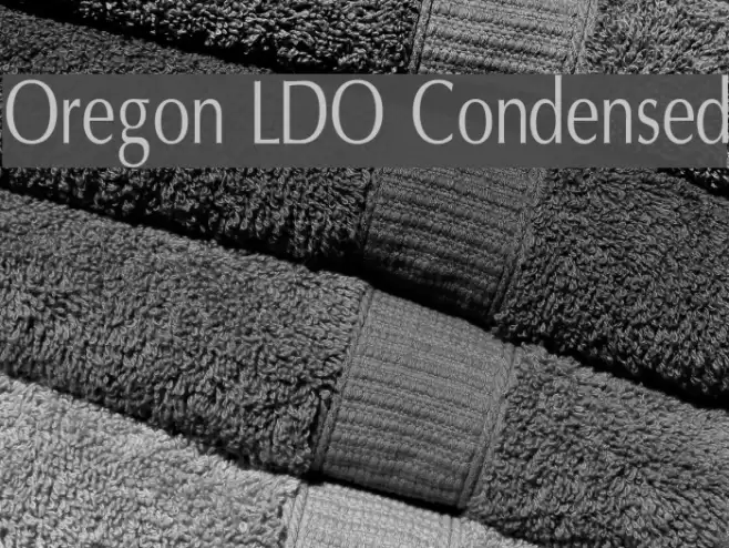 Oregon LDO Condensed Font examples