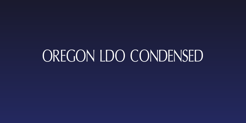 Oregon LDO Condensed Social Header