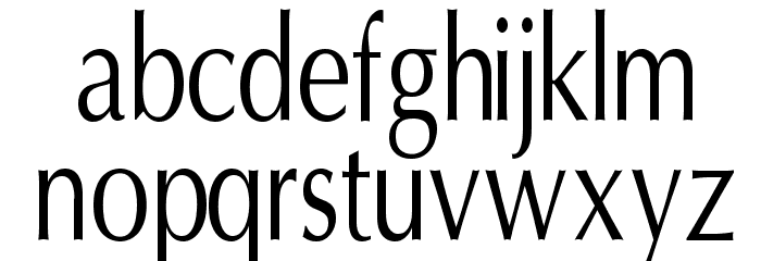 Oregon LDO Condensed Font LOWERCASE