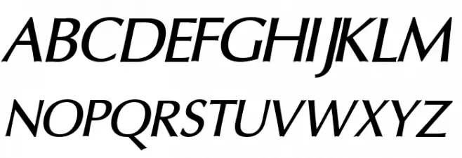 Oregon LDO DemiBold Oblique Schriftart Groß