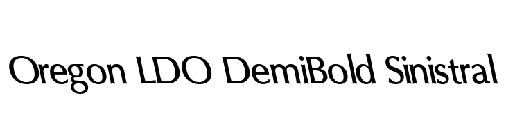 Oregon LDO DemiBold Sinistral Font