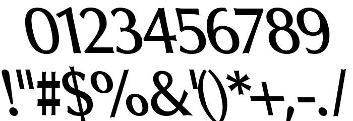 Oregon LDO DemiBold Sinistral Font OTHER CHARS