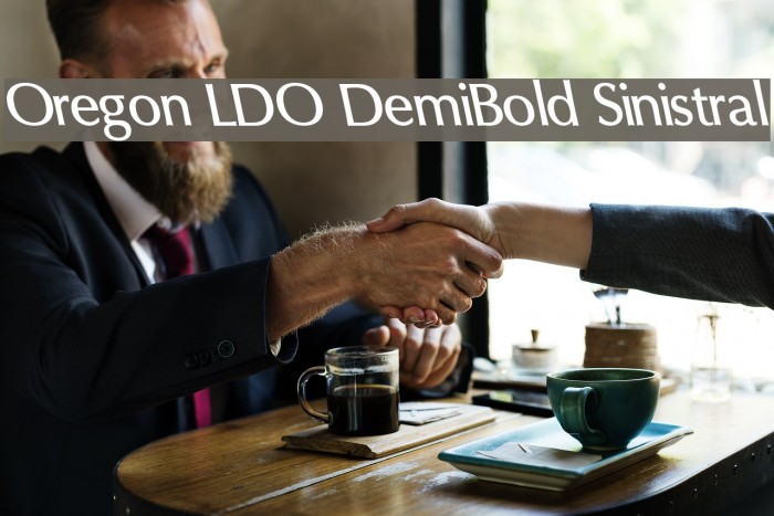 Oregon LDO DemiBold Sinistral Font examples