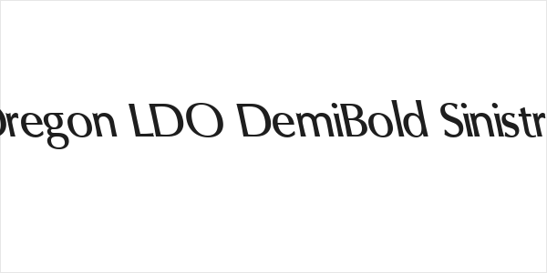 Oregon LDO DemiBold Sinistral Logo
