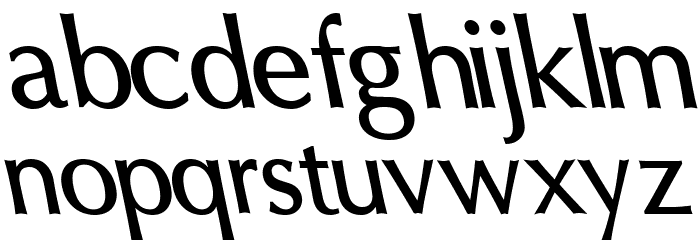 Oregon LDO DemiBold Sinistral Font LOWERCASE