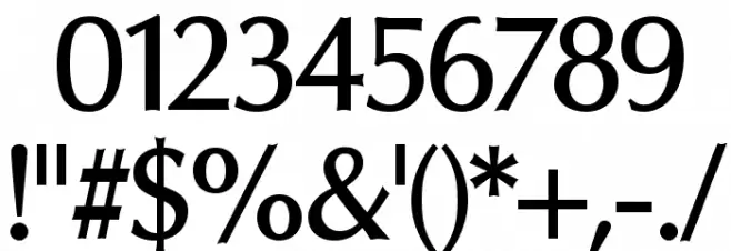 Oregon LDO DemiBold Font OTHER CHARS