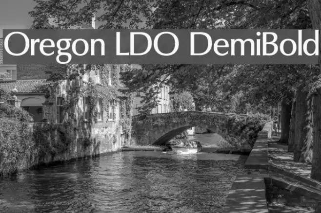 Oregon LDO DemiBold Font examples