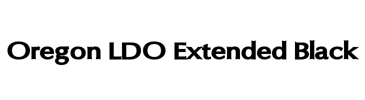 Oregon LDO Extended Black  Fuentes Gratis Descargar