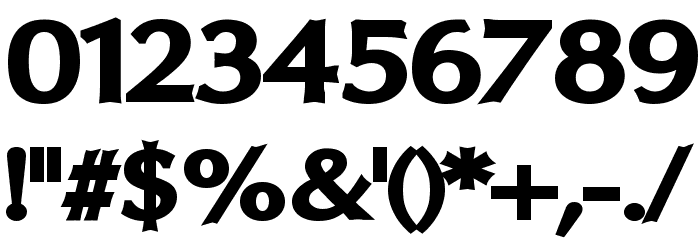Oregon LDO Extended Black Font OTHER CHARS