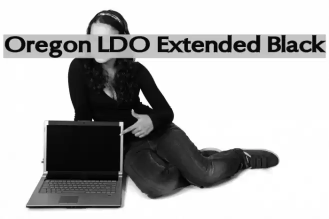 Oregon LDO Extended Black Font examples