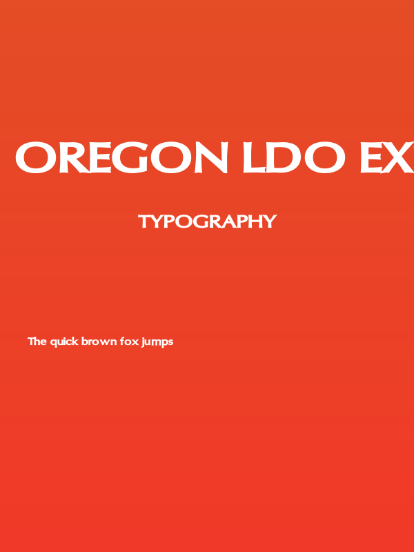 Oregon LDO Extended Black Poster
