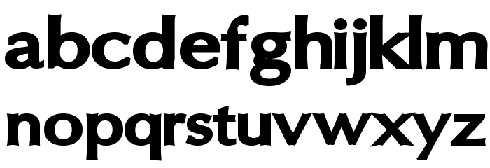 Oregon LDO Extended Black Font LOWERCASE