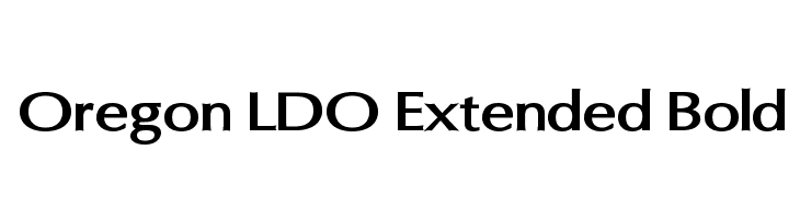 Oregon LDO Extended Bold  नि: शुल्क फ़ॉन्ट्स डाउनलोड