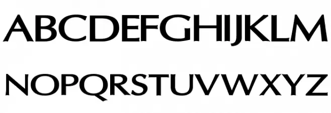 Oregon LDO Extended Bold フォント 大文字