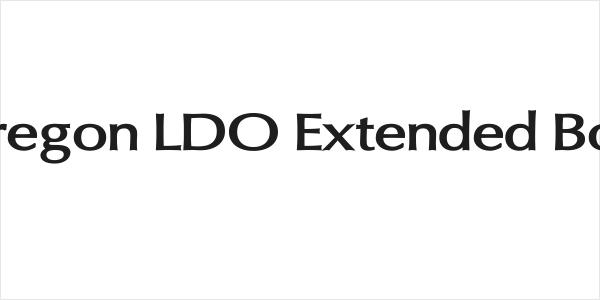 Oregon LDO Extended Bold Logo