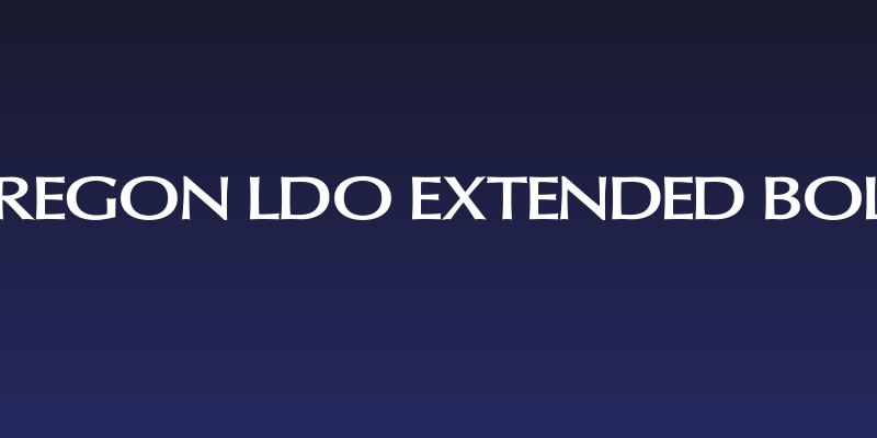 Oregon LDO Extended Bold Social Header