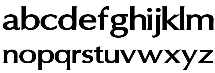 Oregon LDO Extended Bold Font LOWERCASE