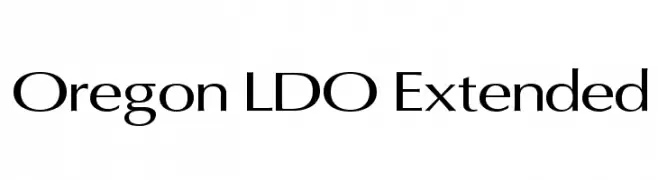 Oregon LDO Extended  免费字体下载