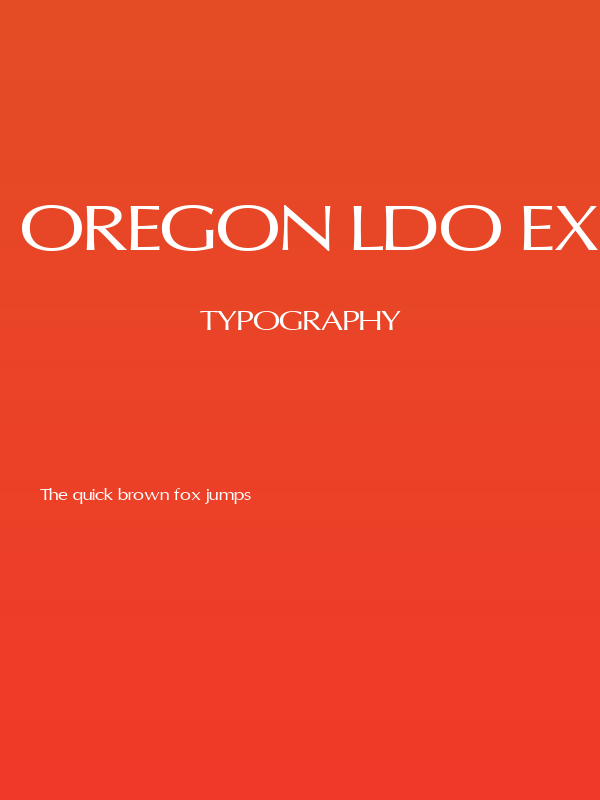 Oregon LDO Extended Poster