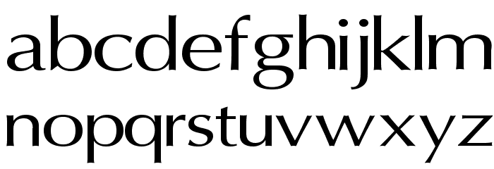 Oregon LDO Extended Font LOWERCASE