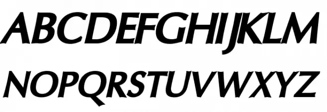 Oregon LDO ExtraBlack Oblique Шрифта ВЕРХНИЙ