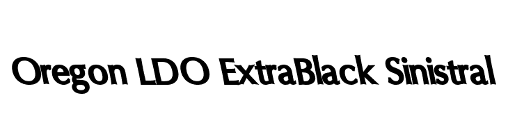 Oregon LDO ExtraBlack Sinistral  baixar fontes gratis