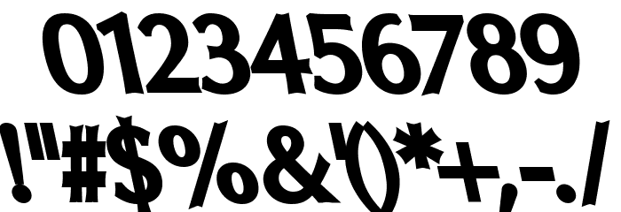 Oregon LDO ExtraBlack Sinistral Font OTHER CHARS