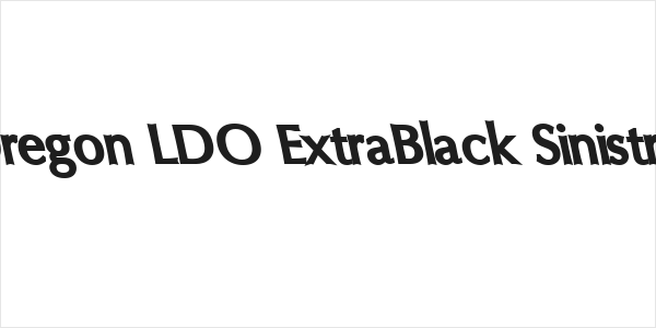 Oregon LDO ExtraBlack Sinistral Logo
