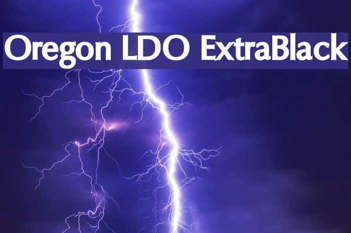 Oregon LDO ExtraBlack Example 2