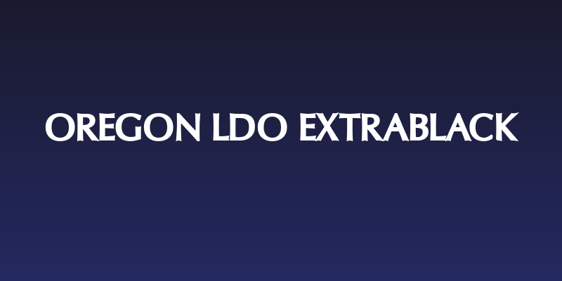 Oregon LDO ExtraBlack Social Header