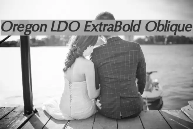 Oregon LDO ExtraBold Oblique Font examples