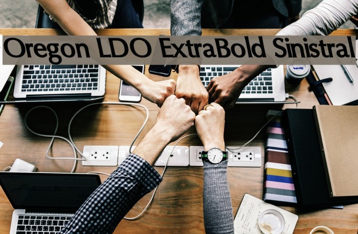 Oregon LDO ExtraBold Sinistral Font examples
