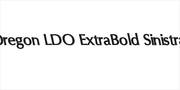 Oregon LDO ExtraBold Sinistral Logo