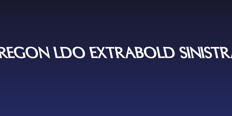 Oregon LDO ExtraBold Sinistral Social Header