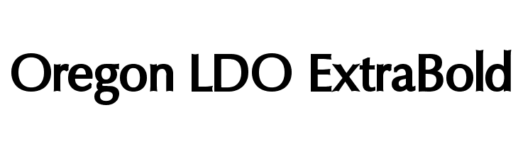 Oregon LDO ExtraBold  لخطوط تنزيل