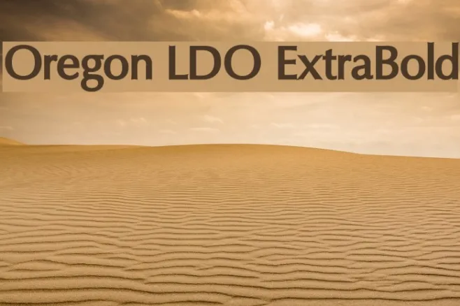 Oregon LDO ExtraBold Example 2