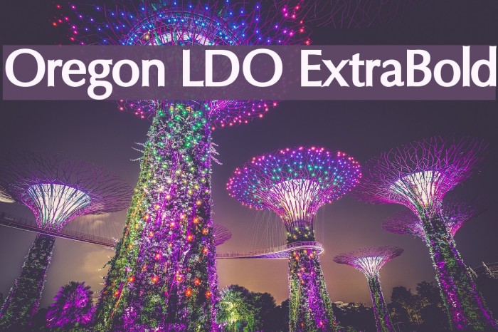 Oregon LDO ExtraBold Font examples