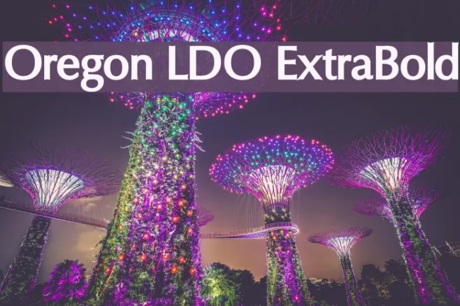 Oregon LDO ExtraBold Example 3