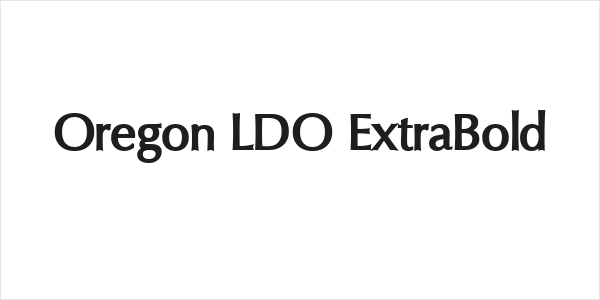 Oregon LDO ExtraBold Logo