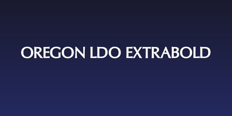 Oregon LDO ExtraBold Social Header