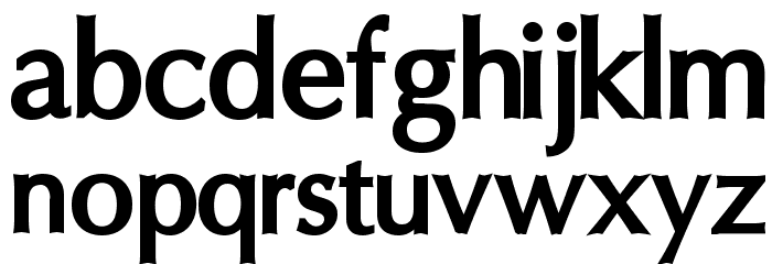 Oregon LDO ExtraBold Font LOWERCASE